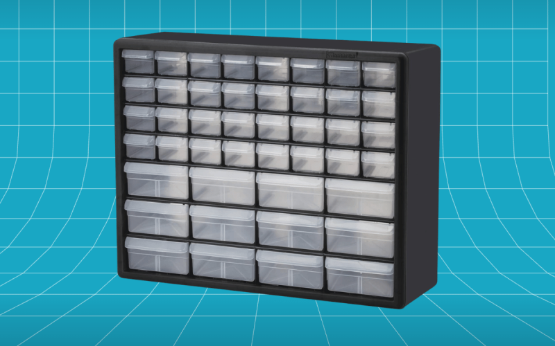 Akro-Mils 44-Drawer Plastic Drawer Storage Cabinet