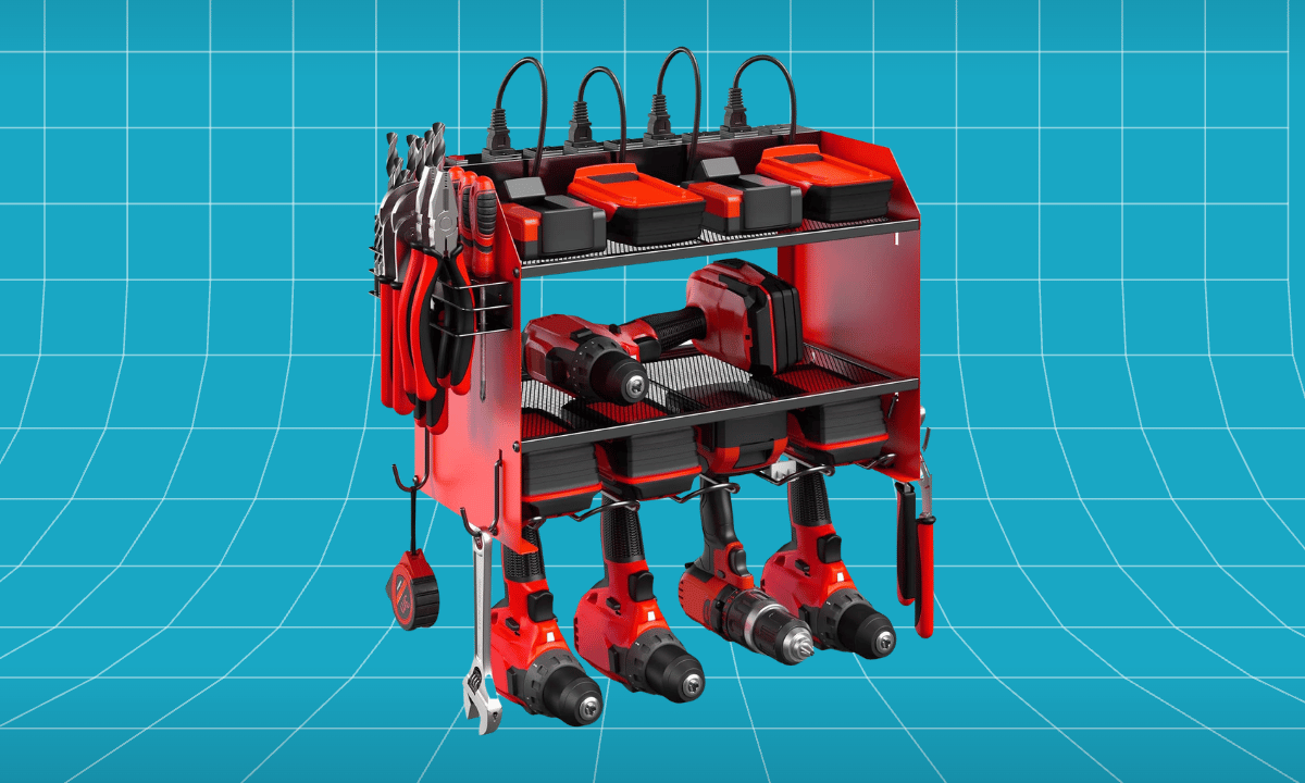 CCCEI Modular Power Tool Organizer Wall Mount