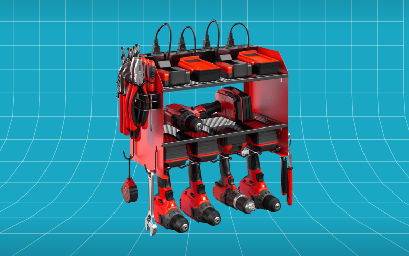 CCCEI Modular Power Tool Organizer Wall Mount