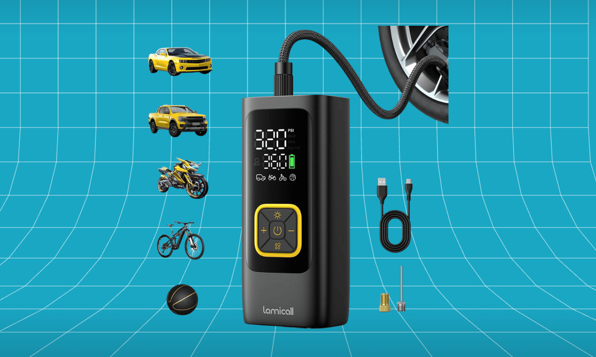 Lamicall Car Tire Inflator Portable Air Compressor