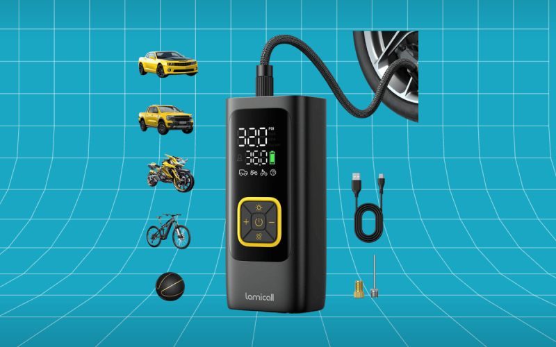 Lamicall Car Tire Inflator Portable Air Compressor