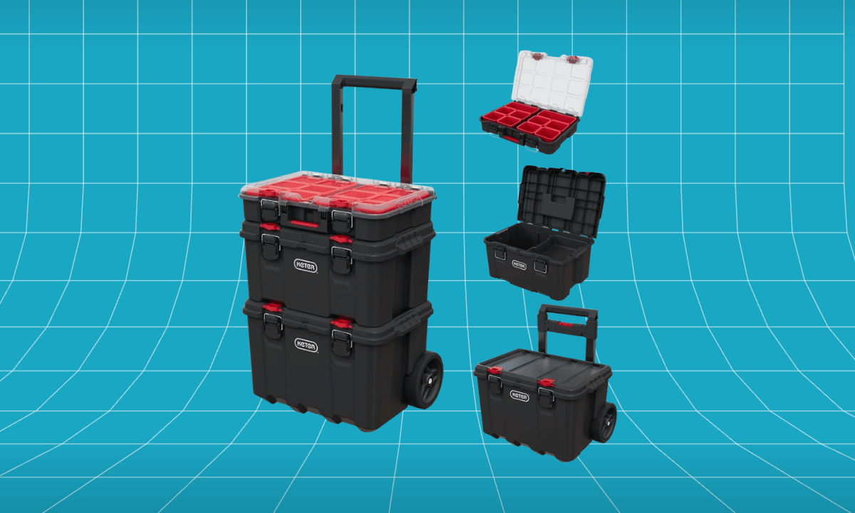 Keter Stack-n-Roll Modular Tools Organizer