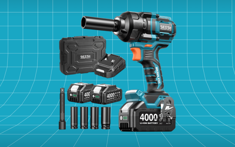 Seesii Impact Wrench 886 Ft-lbs